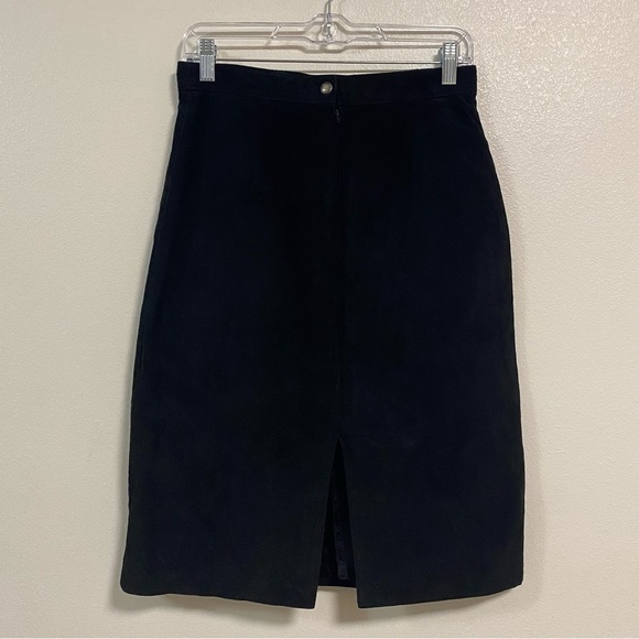 Daniel Marcus Suede Leather Pencil Skirt Size 12 - Picture 3 of 14